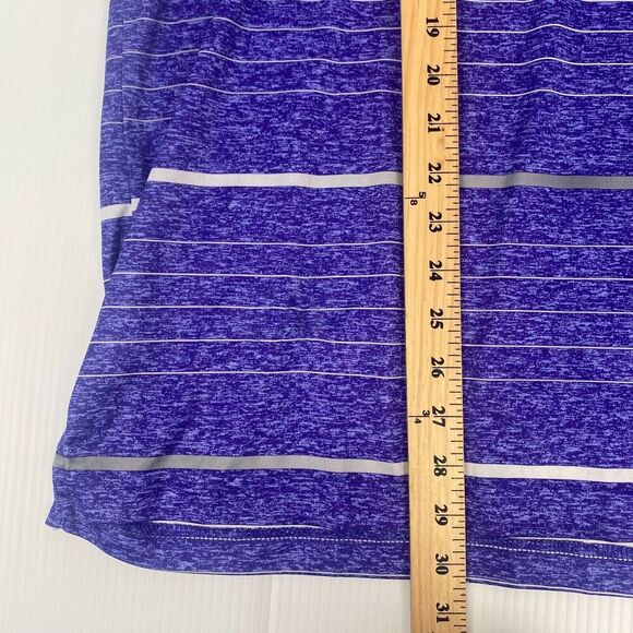 PGA Tour Mens Shirt Polo XL Extra Large Purple Striped Short Sleeve Golf Soft - Picture 8 of 12